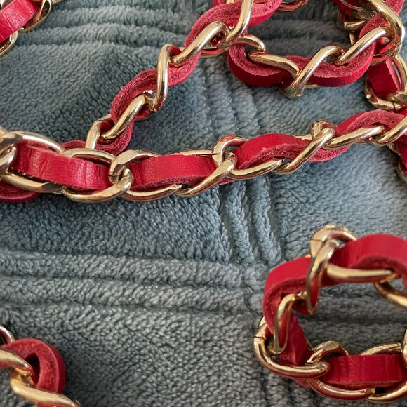 L'ARTIGIANO SORRENTINO || Red leather handbag - Brand New - Picture 3 of 4